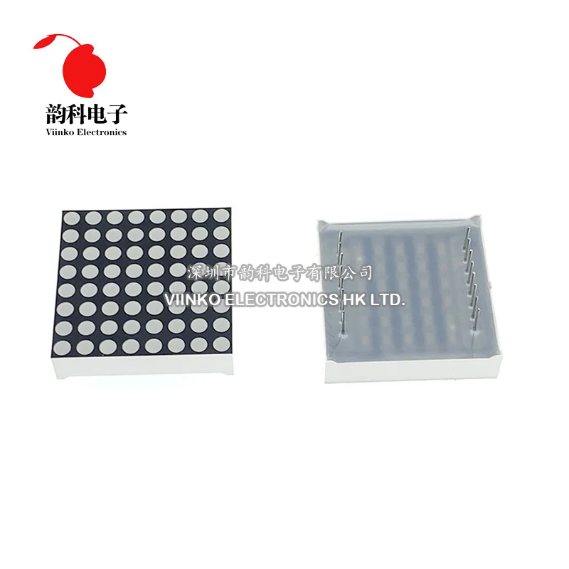 

2pcs 8x8 8*8 Mini Dot Matrix LED Display Red Common Anode Common Cathod Digital Tube 16pin 20mmx20mm 1.9mm