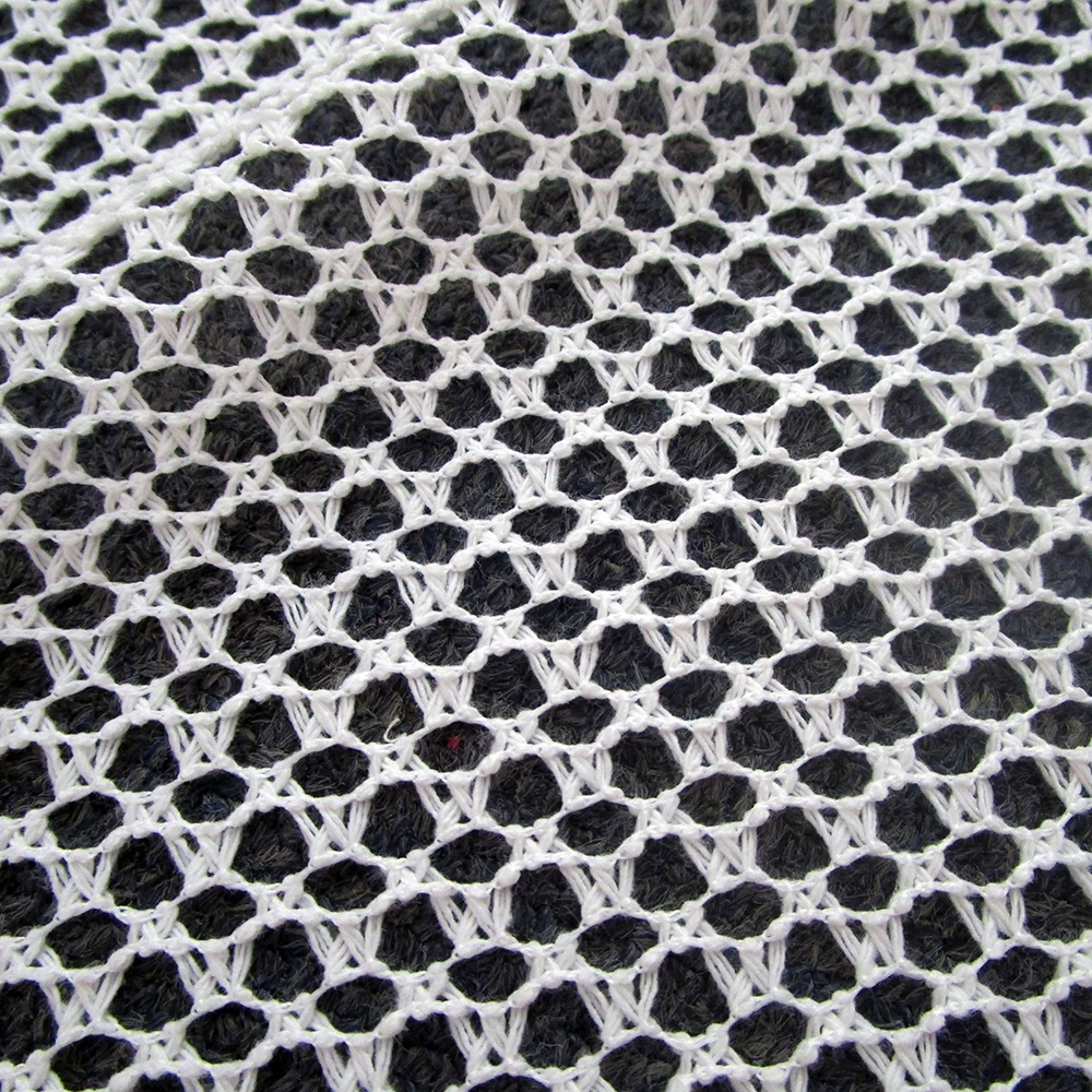 Koreanischer Klassischer Schwarzer Durchbrochener Netzstoff Lässiger Mantel Polyester-Netzstoff Sommer-Oberbekleidung Nähstoff – Detail 3