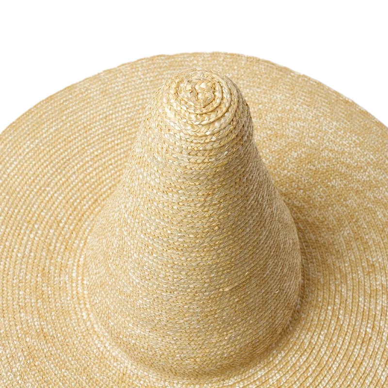 2023 New Fashion Custom Handmade Straw Model Show High-top Women's Men's Hat Sun Hat Leisure Beach Holiday Hat VRIGINER