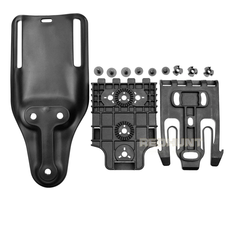 Gun Hoster Accessories Mid-Ride Belt Loop Adapter Loop Mid-Ride Drop Low-Ride Universal Belt Loop Quicck Locking Kit