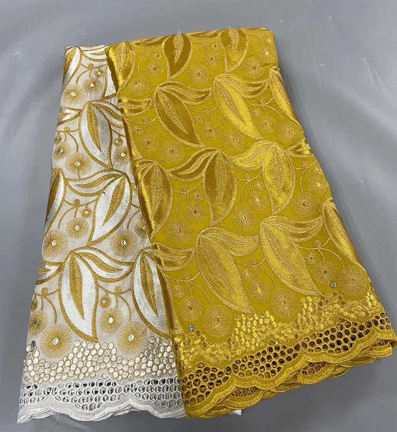 2021 New Coming 2.5 Mix 2.5 Afria Swiss Voile Lace Embroidery Brode 100% Cotton Dubai Desgn for African Women Cloth pc0217