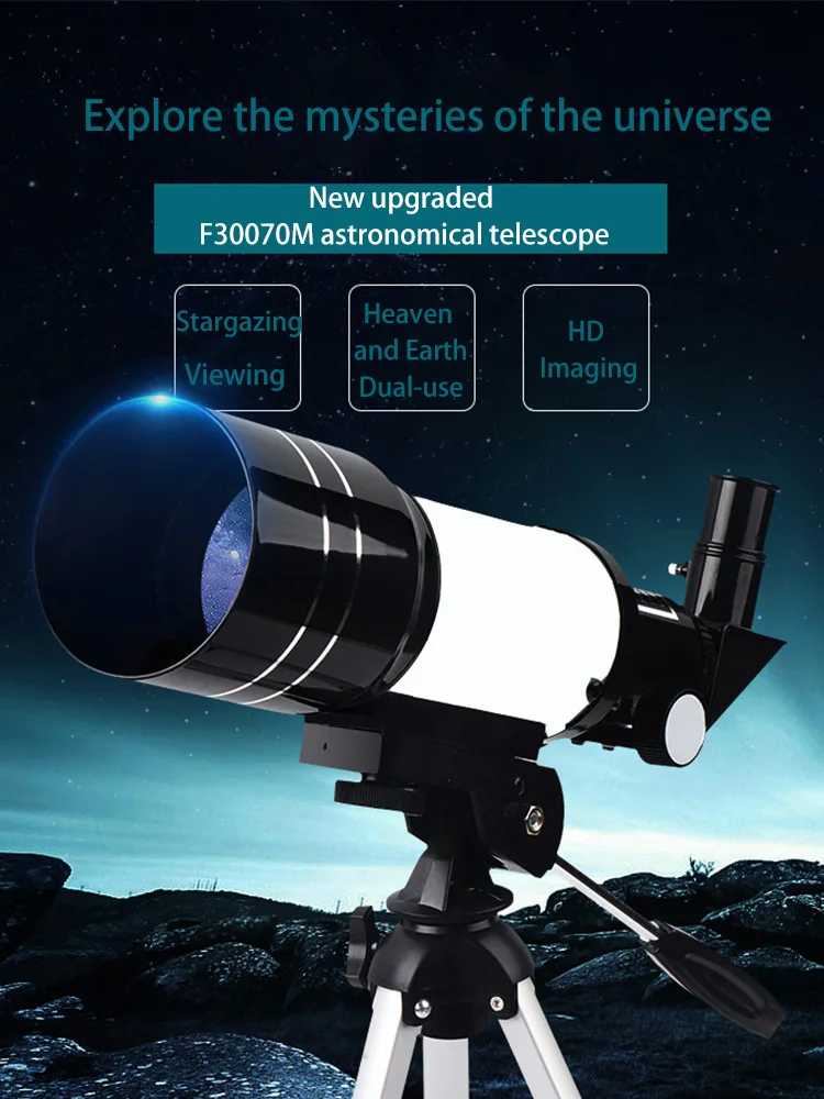 

2021 New High Quality HD Professional Astronomical Telescope Powerful Zoom Night Vision Deep Space Star View Moon