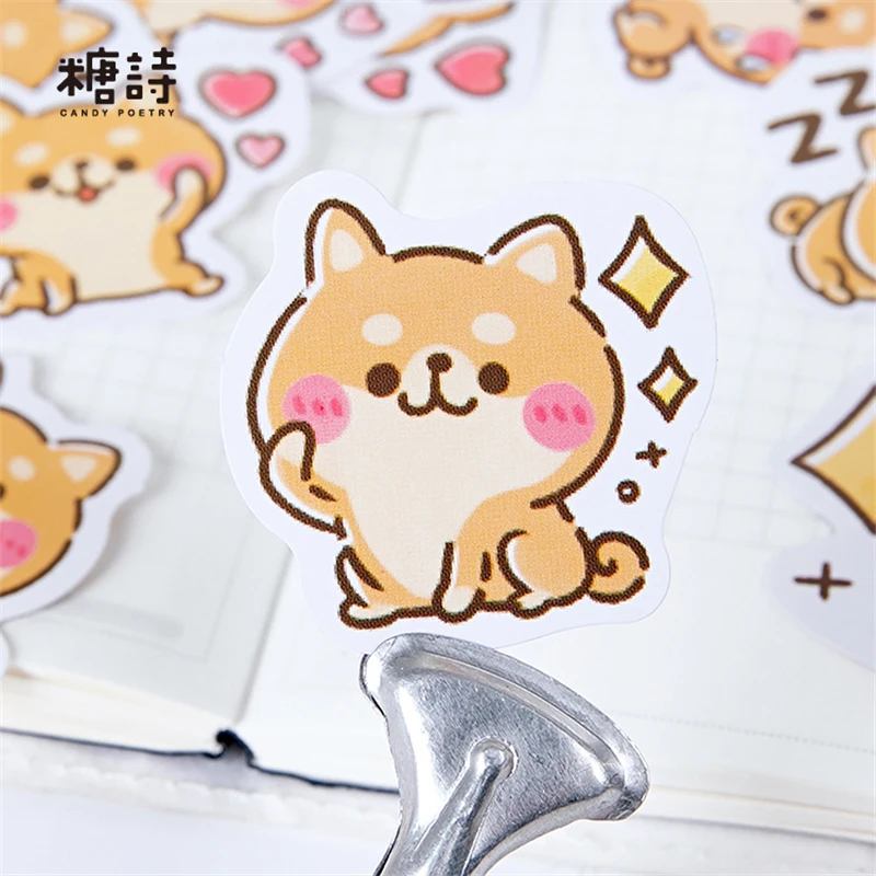 45 Pcs/Box Shiba Inu\'s World Decorative Stationery Stickers set cute dog Scrapbooking DIY Diary Album Stick Lable