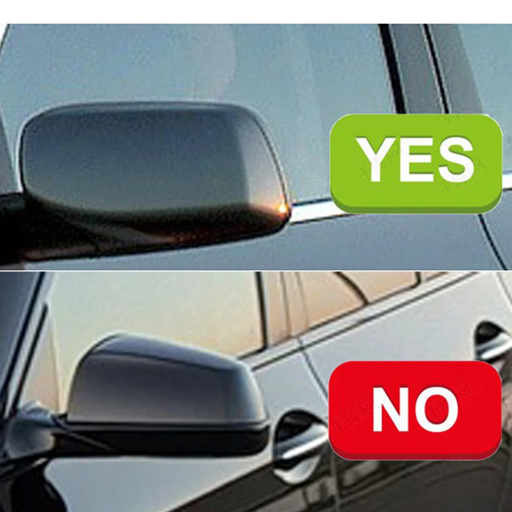 Rearview Mirror Cover Cap Carbon Fiber / Black for BMW 5 Series E60 E61 E63 E64 2004-2008 520i 525i 528i 528xi 530i