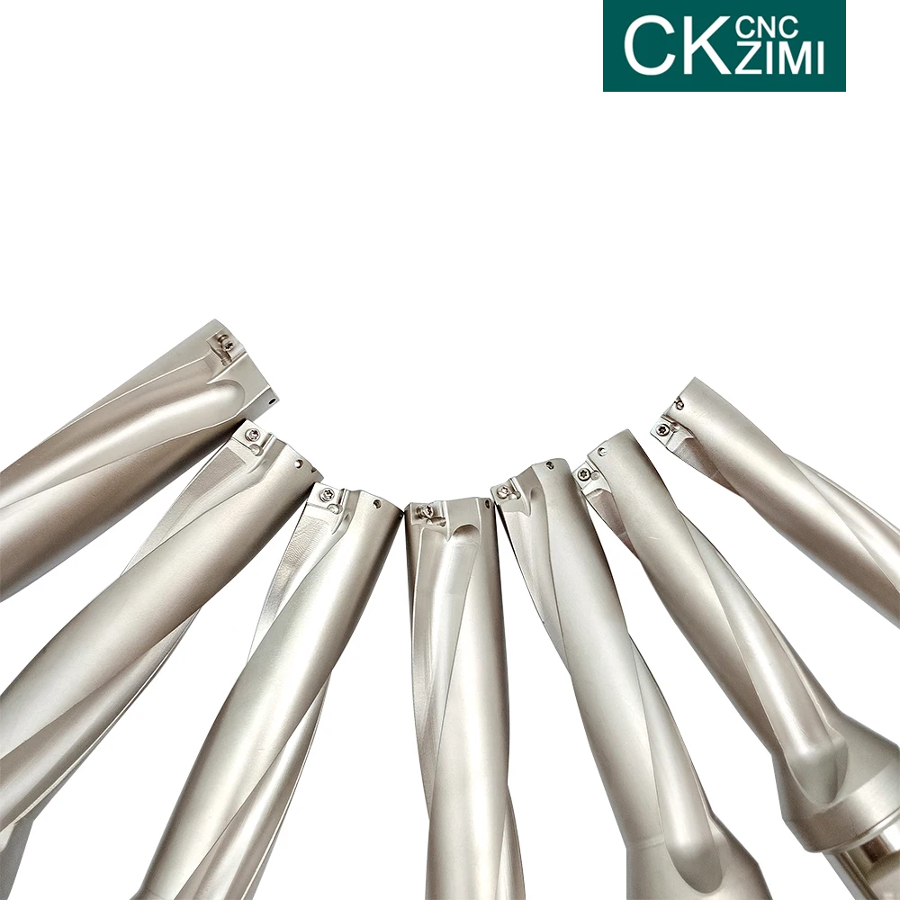 1Pc 12.5-36Mm 2D Kedalaman SP Series U Bor Cepat Bor Indexable Bit Pengeboran Dangkal Lubang CNC mesin Bubut untuk SP Series Blade