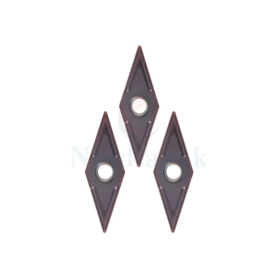 10 pz VNMG160404-MS LF6018 utensile per tornitura esterna VNMG160408-MS inserti in metallo duro LF6018 utensile da taglio tornio CNC, per acciaio inossidabile