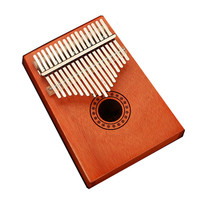 17 Keys Kalimba Wood Mahogany Body Thumb Piano Musical Instrument Accessories Colors