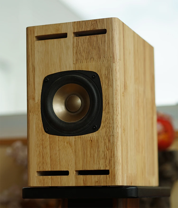 IWistao-Armário Vazio De Madeira Maciça, Amplificador De Tubo Personalizado, Classic FOSTEX SOLO103, 3/4 "Buraco, 1 Par