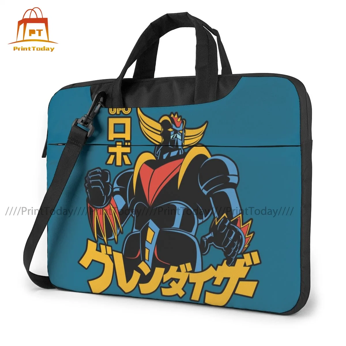 Imagem -02 - Goldorak Bolsa do Portátil Japonês Mangá Case à Prova de Choque Elegante Computador Bolsa Travelmate Bolsa de Embreagem Portátil