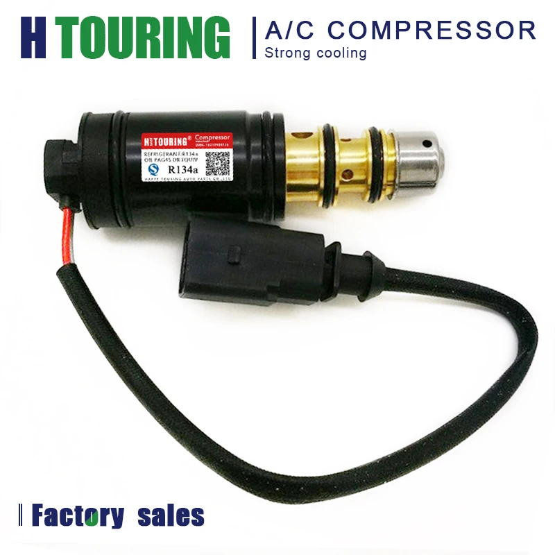 

For Car Seat Skoda Fabia Compressor For Denso 6SEU16C 7SEU17C Air Conditioning AC Compressor Electronic Control Solenoid Valve