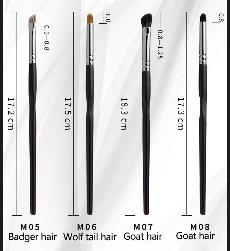 1pc M09 Small Smudge Makeup brushes detail Concealer Tapered Eyeshadow Make up brushes Accent Professional Synthetic hair