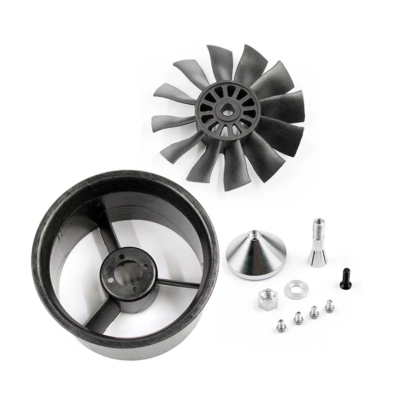 

QX-Motor 6-Blades 12-Blades Fan EDF Ducted Fan Without Motor 30mm / 60mm / 64mm / 70mm For RC Airplane Model Drone