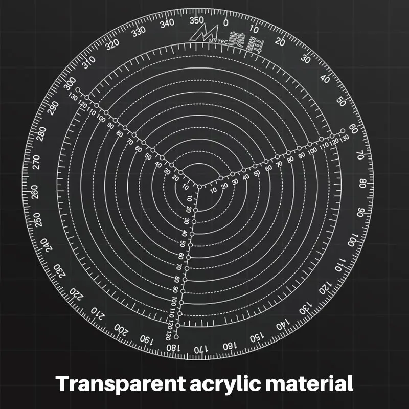 Marking Center Finder Tool Transparent Carpentry Centering Ruler Diameter 200 300mm For Woodworking Clear Acrylic Drawing Circle