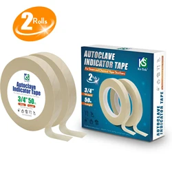Cinta Dental con indicador de esterilización, Autoclave, limpieza Dental, suministro de cuidado bucal, accesorios de blanqueamiento Dental
