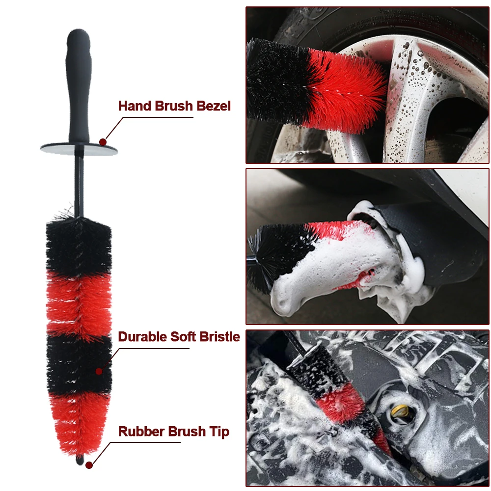 Detailing Brush Drill Brushes For Car Tire Rim Cleaning Detail Brush Set For Auto Interior Exterior Cleaning Car Dry Wash Brush