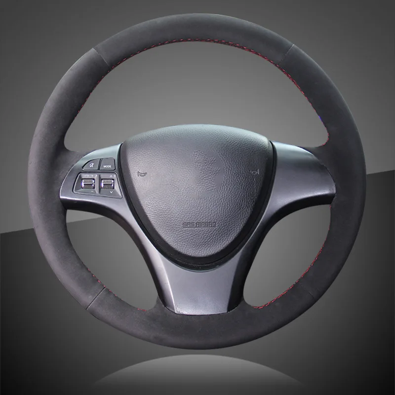 Custom Hand Stitched Car Steering Wheel Cover for Suzuki kizashi 2010 Auto Braid Wheel Cover Interior Accessories Car-styling