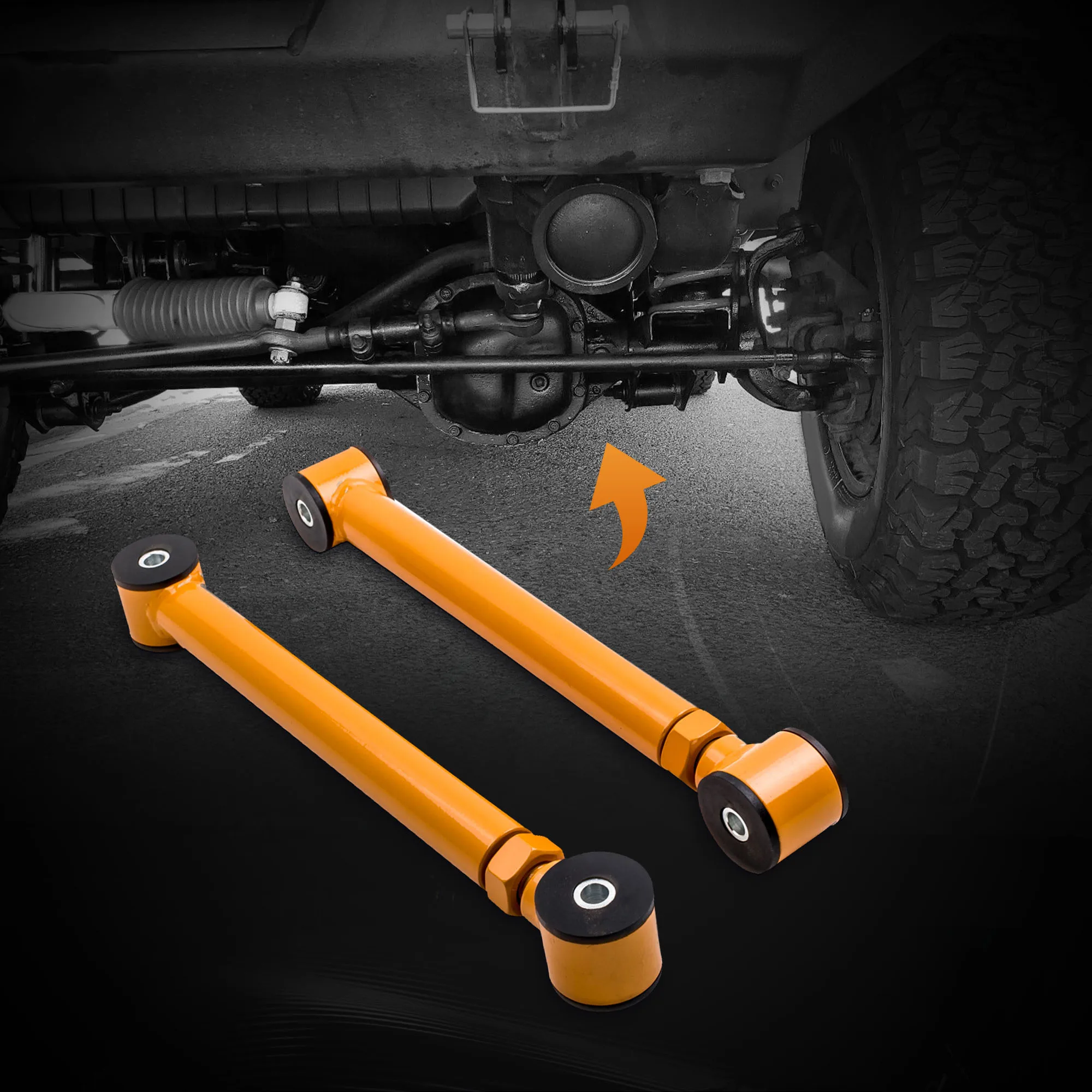 2Pcs Rear Lower Adjustable Control Arms For Grand Cherokee WJ 1999   2000 2001 2002 2003 2004