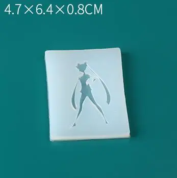 UV Resin Jewelry Liquid Silicone Mold Cartoon Girl Sailor Dance Girl Resin Molds For DIY Intersperse Craft Decorate Making Molds