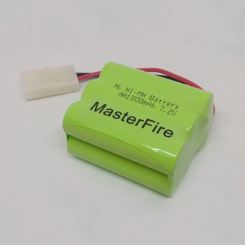 MasterFire 2pack/lot Brand New 7.2V AA 1800mAh Battery Rechargeable NiMH Batteries Pack For RC Toys Cars Tanks Robots Boats Guns