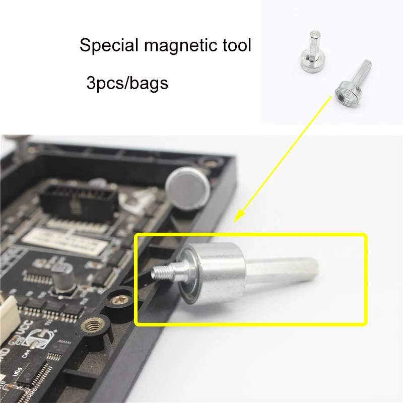 3pcs/Lot Special magnetic tool for LED display screen screwing magnet screw driving magnetic column sleeve Indoor LED Module