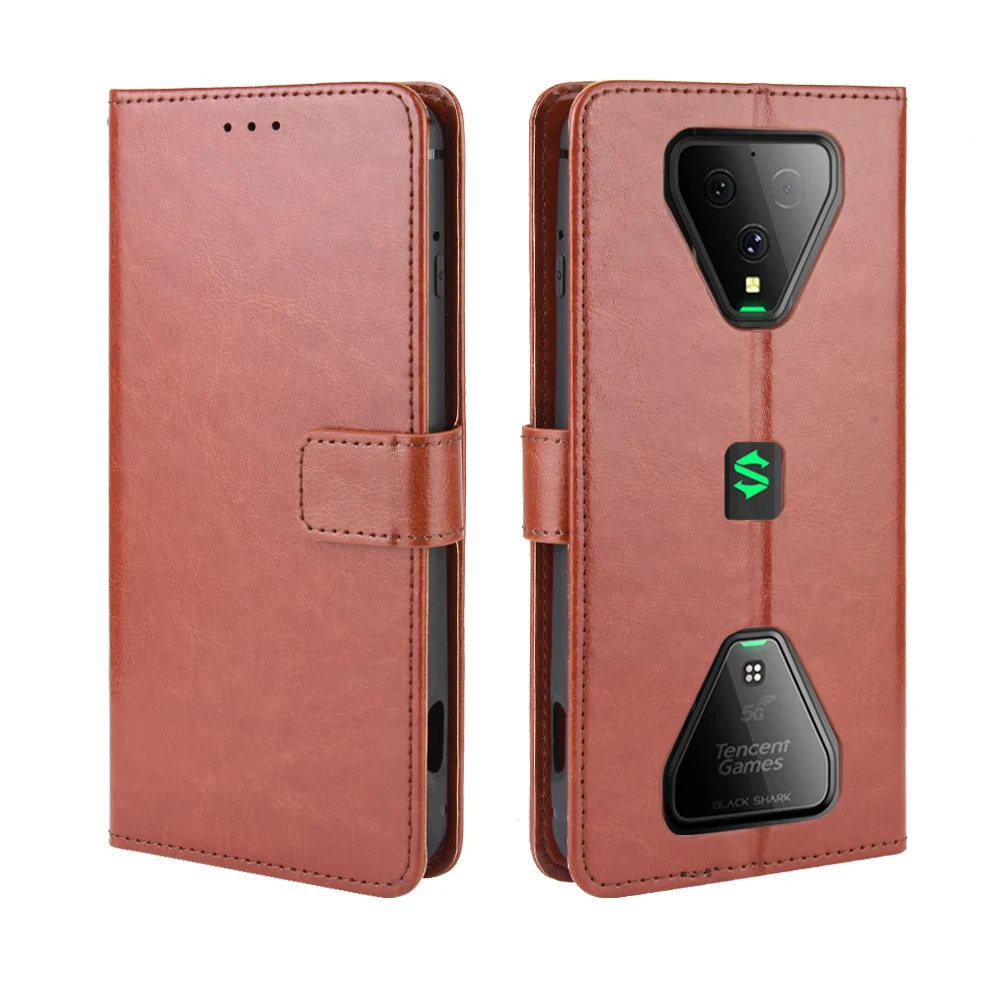 For XIAOMI BLACK SHARK 3 Case Luxury Leather Flip Wallet Phone Case For Xiaomi Black Shark 3 Case Stand Function Card Holder