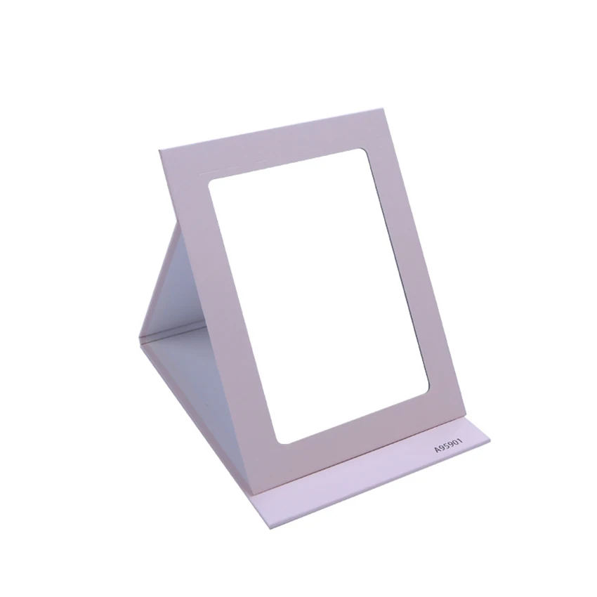Único lado quadrado flip espelho de vestir bonito frutas dobrável desktop maquiagem espelho portátil cosméticos beleza espelho maquiagem ferramentas