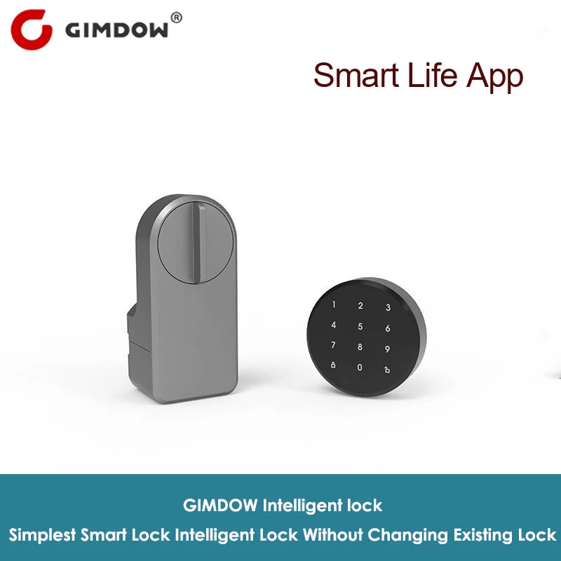 GIMDOW  Bluetooth-compatible Gateway TUYA Smart Door Password Electric Hotel  Apartment For Safe Security Digital Locker