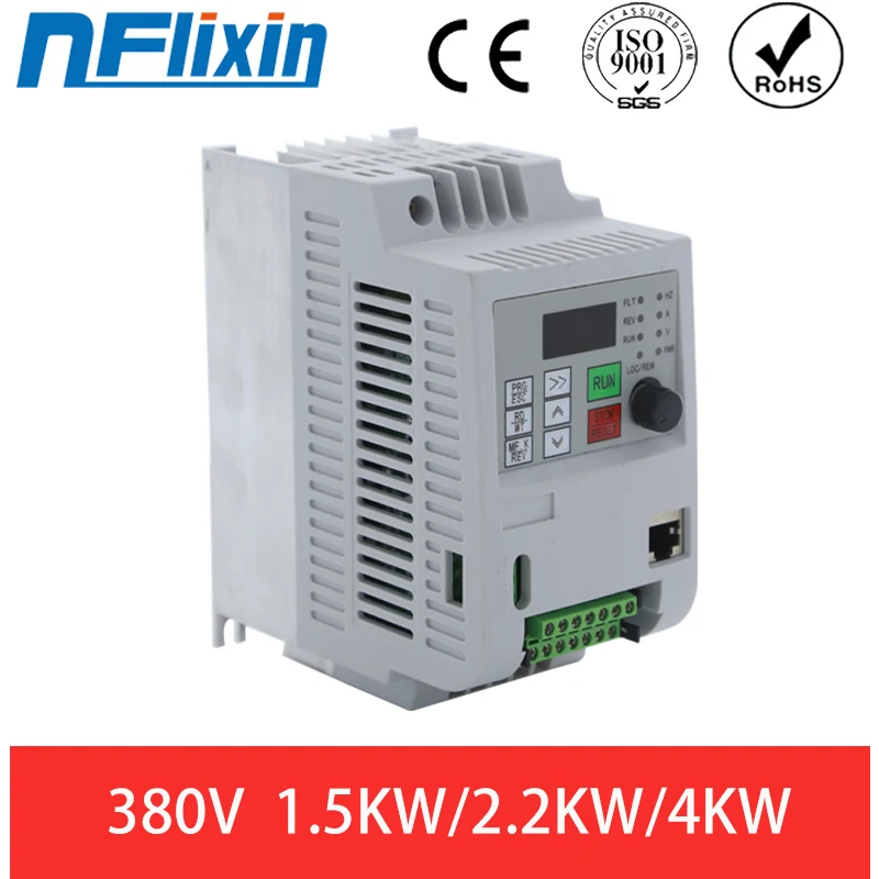 

NFLIXIN 9100-3T 4KW 380V VFD Variable Frequency Drive Inverter for Motor Speed Control Converter