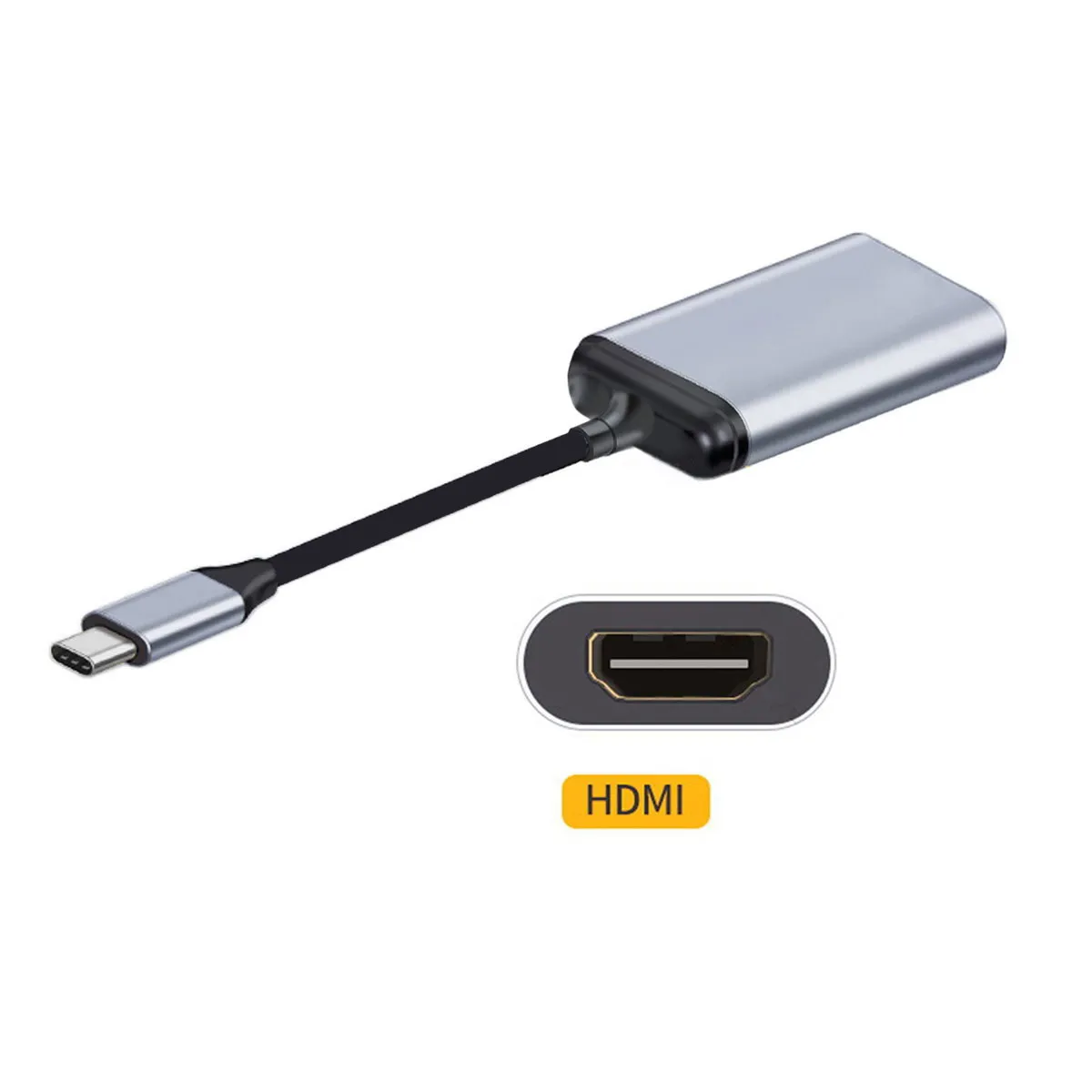 

ChenYang Type-C USB-C Male to HDTV Female Cable HDTV Adapter 4K 60hz 1080p for Tablet & Phone & Laptop