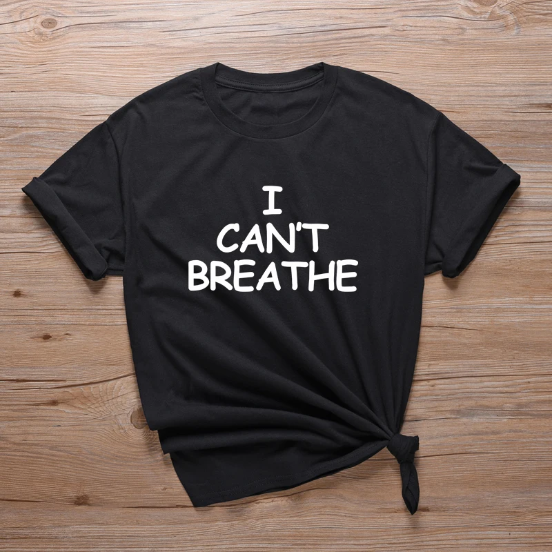 Sugarbaby New Arrival I Can't Breathe T shirt George Floyd Unisex Tee Black Lives Matter t shirts Melanin Black People Tops