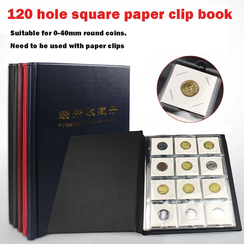 

PCCB High Quality Put 120 Pieces/Coins Album For Fit Cardboard Coin Holders Professional Coin Collection Book