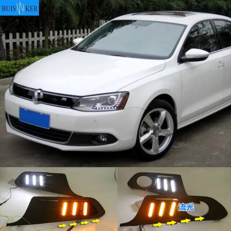 

For Volkswagen VW Jetta Sagitar MK6 2012 2013 2014 car styling driving LED DRL Daytime Running Light Daylight