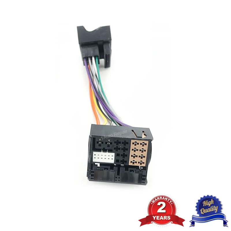 For Volkswagen VW 2003-2015 ISO Upgrade Radio Adapter Wire Harness Cable Plug RCD330 RCD330G PQ To MQB Install