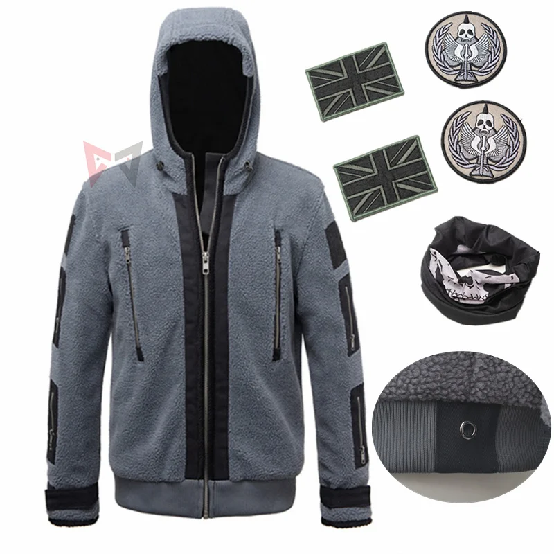 

MMGG Call Of Duty 6 Cosplay Clothing Same Jacket TF141 Team Uniform Ghost Combat Suit Ghost Jacket Hoodies For Men And Women