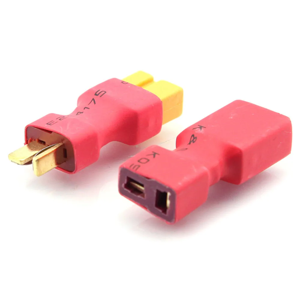 1pcs T Male Female Plug to XT60 Adapter Converter For RC Helicopter Quadcopter LiPo Battery Plug Connector