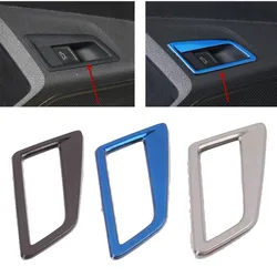 For VW Volkswagen Passat B8 2016 2017 2018 Stainless Steel Car Rear Trunk Switch Frame Cover Sticker