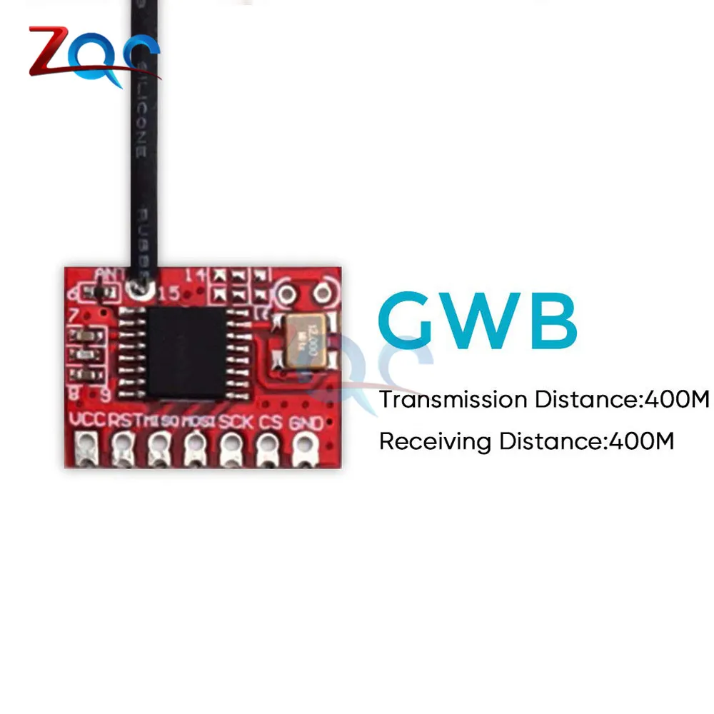 2.4G 150M/400M Transmitter & Receiver Wireless Transceiver Module GWB T400 IIC SPI Interface for Arduino Remote Control Toys