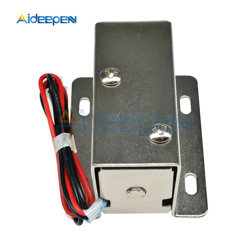 DC 12V 0.6A 600mA Electric Solenoid Lock Tongue Lock With Wire For Electric Control Cabinet Door Drawer Locks Electronic Locks