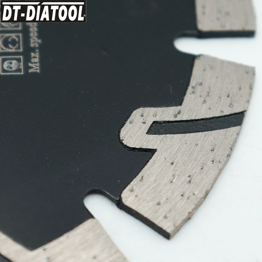 DT-DIATOOL 5pcs/set Deep Teeth Diamond Disc Saw Blades Cutting Wheel for Granite Stone Concrete Cutter Dia 4.5