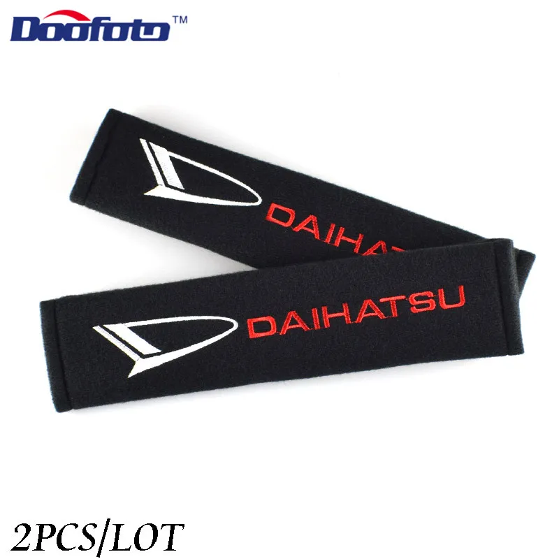 Doofoto Car Seat Belt Cover Shoulder Protective Pad For Daihatsu Terios Sirion Mira Materia Rocky YRV Feroza Charade Accessories