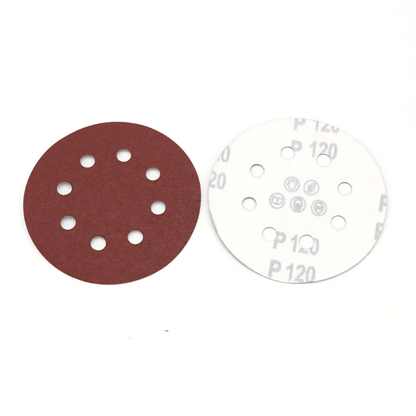 5 Inch 125mm 8 Hole Sanding Discs 40 - 2000 Grit Hook and Loop Round Sandpaper Disc Orbital Sander Pad for Polishing Wood Metal