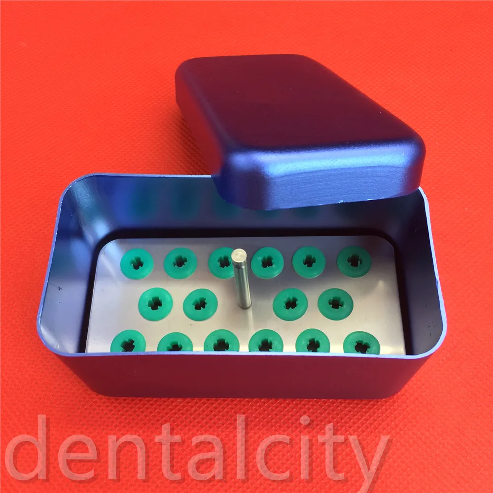 

Details about Dental 16 Holders Scaler Tips Burs Disinfection Block Sterilizer Box