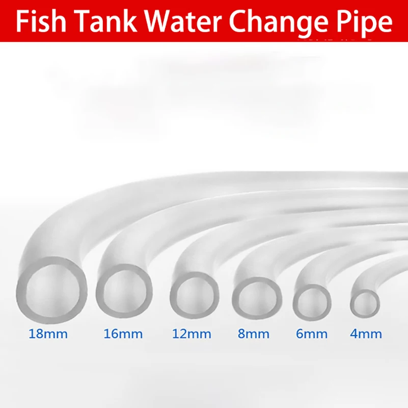 

4 8 12 16 18mm Fish Tank Pipe Aquarium Hose for Water Pump Filter Accessories Tube Aquarium Cleaning Tool Garden Irrigation Hose