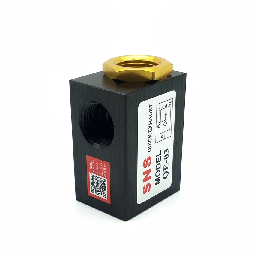 SNS Quick Exhaust Valve QE-01 QE-02 QE-03 QE-04 Pneumatic Valve