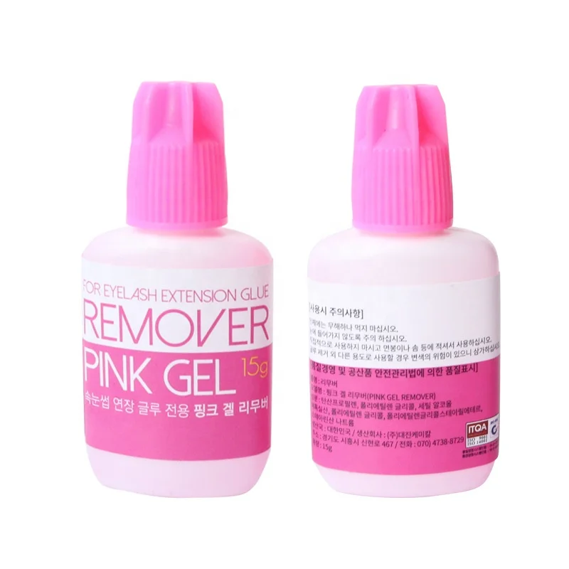 2 Stück rosa Gelent ferner für Wimpern starker Kleber Verlängerung kleber Wimpern verlängerung Kleber entferner falsche Wimpern Make-up Reiniger Werkzeuge