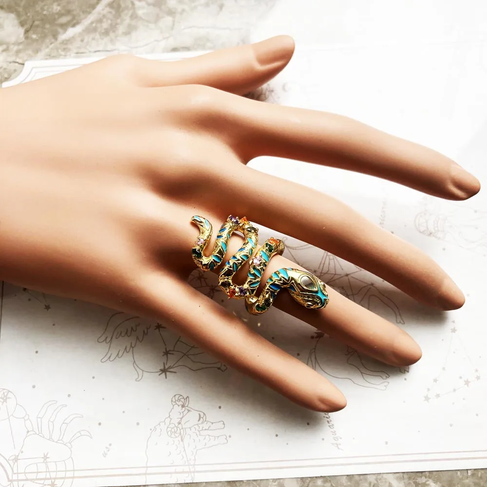 Ring Bright Golden Snake,Europe Style Fine Jewerly For Women,2021 Brand New Gift In ,Super Deals