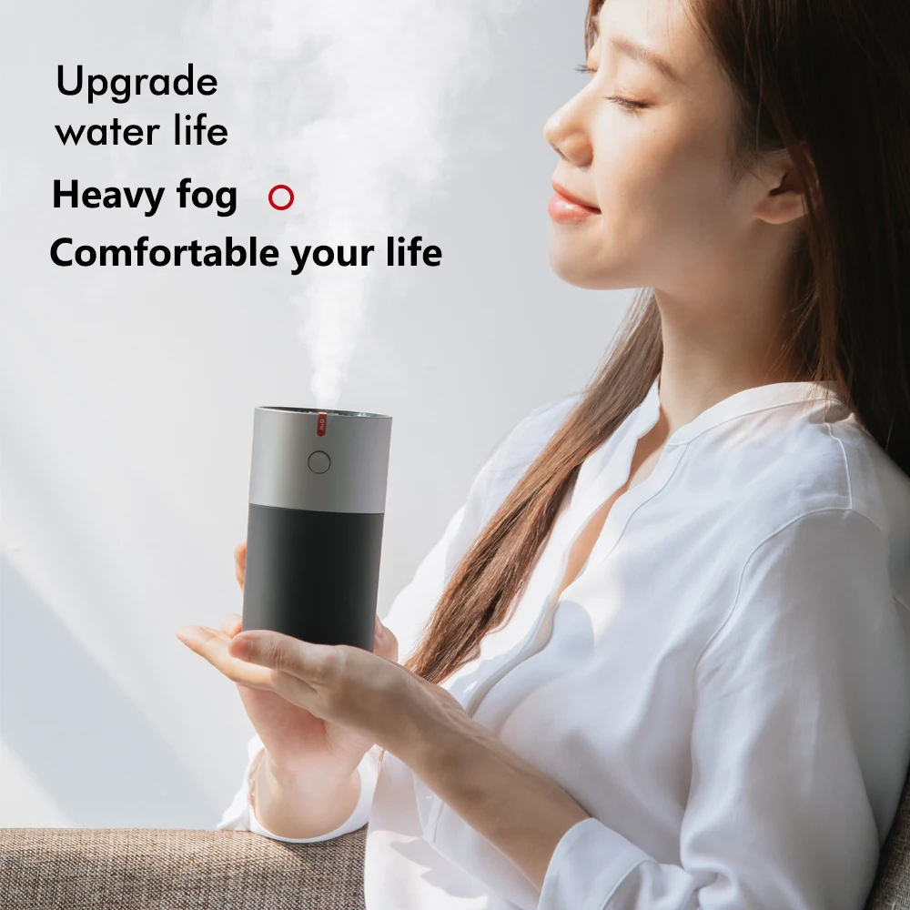 USB Ultrasonic Aroma Diffuser Cool Mist Maker รถบ้านใช้คู่ Mini Humidifier แบบพกพา Air Humidador เครื่องฟอกอากาศแสง