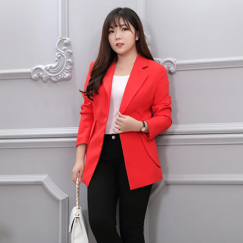 Women's Jacket 2021 Plus Size 5xl 6XL Blazer Women Blazers Autumn Winter Clothes Women Jackets Tops Korean Style Free Shipping