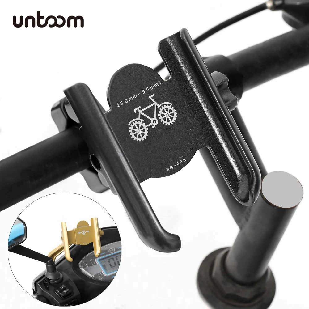 Universal Motorcycle Phone Holder Moto Rearview Mirror Mobile Phone Holder Stand Aluminum GPS Bike Bicycle Handlebar Stand Mount