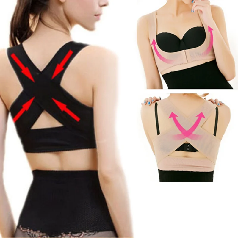 

Women Body Shapers Chest Posture Corrector Support Belt Body Shaper Corset Shoulder Brace for Health Care Dropshipping M-XL